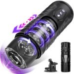 Hotsvibe AI Interactive Male Masturbator Sex Toys for Men with 7 Thrusting & 7 Rotating Modes Hands Free Sex Machine
