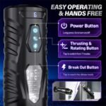 Hotsvibe AI Interactive Male Masturbator Sex Toys for Men with 7 Thrusting & 7 Rotating Modes Hands Free Sex Machine - Image 8