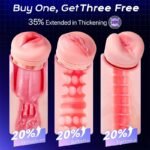 Hotsvibe 9 Sucking & 9 Vibrating Male Masturbator APP Adult Toys Mens Sex Toy - 3 Sleeves Sets Pocket Pussy - Image 6