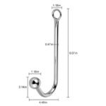 Hotsvibe Metal Anal Hook Steel Anal Rope Hook Bondage Fetish Bondage Hook Sex Toys with Anal Ball Sex Games - Image 6