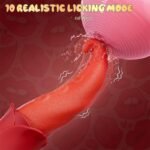 Hotsvibe Rose Vibrator Sex Toys Dildo with 10 Tongue Licking Vibrators Female G spot Nipple Toy for Couple Games - Image 2