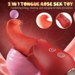 Hotsvibe Rose Vibrator Sex Toys Dildo with 10 Tongue Licking Vibrators Female G spot Nipple Toy for Couple Games - Image 3