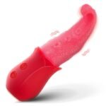 Hotsvibe Rose Vibrator Tongue Vibrators with 10 Licking & 10 Vibration Mode Nipple Toys for Couples Games