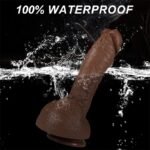10.2inch Clar Brown Realistic Dildo Real Skin Dual Density Silicone Dildos with Strong Suction Cup for Hands-Free Play - Image 7