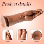 11.22 Inch Realistic Hand Dildo With Graduated Fingers Dildo and with Strong Suction Cup for Deepest Sex - Image 3