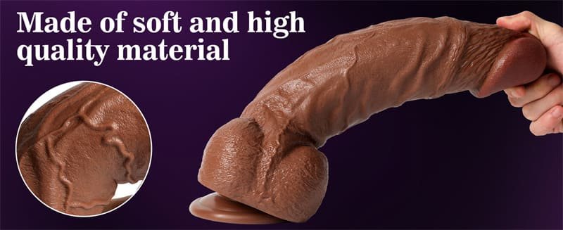 13.4 Inch Damon Lifelike Giant Dildo Sex Toys for G Spot and Anal Play with Suction Cup 9