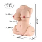 15.87LB Meg Life-Size Sex Doll Torso Masturbator with Silicone Big Breasts and Vagina - Image 9