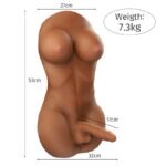 16.09LB Narada Life-Size Shemale Sex Doll Torso Masturbator with Realistic Boobs and Dildo - Image 9