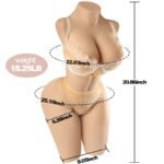 18.29LB Becky Life-Size Sex Doll Torso Masturbator with Silicone Big Breasts and Vagina - Image 11