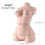 19.16LB Hermosa Sex Doll Torso Masturbator Life-size Realistic Big Ass - Image 8