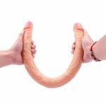 21.56 Inches Flesh Double Ended Dildo Realistic Double Sided Big Long Thick Dildos with Veins for Couples Lesbians - Image 2