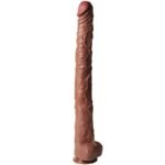 22 Inch Jared Real Skin Super Long Realistic Huge Dildo with Strong Suction Cup for Hands-Free Play