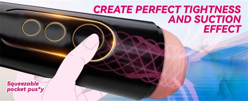 7.5in Depth Soft Pocket Pussy Vagina Textured Hotsvibe Manual Realistic Male Masturbator Cup 8