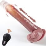 8.07inch Harriet Realistic Big Dildo Sex Toy with 10 Vibration & 3 Thrusting Modes, Soft Silicone, Suction Cup, Remote Control