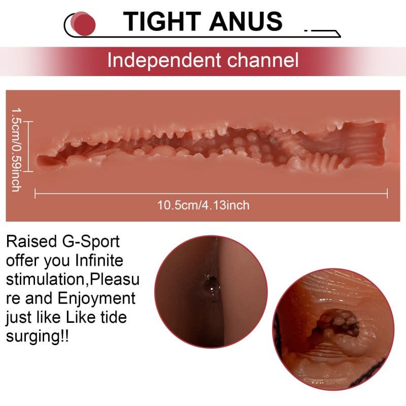 9.03 LB Johnson Realistic Male Sex Doll Torso with 9 Inch Vibrating Thrusting Dildo 10