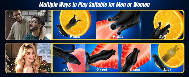 AAV Hell Flower Prostate Massager Anal Toys with 9 Tension Shock Flapping Thrusting Vibrating Anal Vibrator APP Control 15