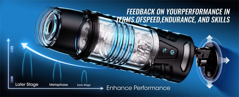 Black Knight 7 Thrusting Rotating Male Masturbator APP Control Hands Free Sex Machine Male Stroker with Handle 11