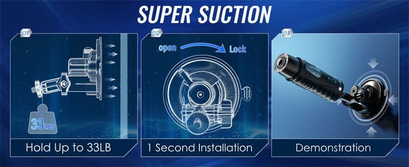 Black Knight 7 Thrusting Rotating Male Masturbator APP Control Hands Free Sex Machine Male Stroker with Handle 12