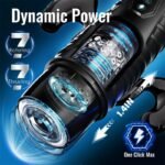Black Knight 7 Thrusting & Rotating Male Masturbator APP Control Hands-Free Sex Machine Male Stroker with Handle - Image 2