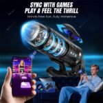 Black Knight 7 Thrusting & Rotating Male Masturbator APP Control Hands-Free Sex Machine Male Stroker with Handle - Image 3