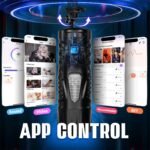Black Knight 7 Thrusting & Rotating Male Masturbator APP Control Hands-Free Sex Machine Male Stroker with Handle - Image 5