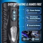 Black Knight 7 Thrusting & Rotating Male Masturbator APP Control Hands-Free Sex Machine Male Stroker with Handle - Image 8