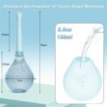 Blue Anal Douche Bottle Anal Enema Bulb with 5 Spouts Enema Anal Douche for Men Women - Anti Back-Flow - Image 6