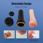8.6" Deep Textured Fleshy Pocket Pussy, Hotsvibe Body-Safe TPE Realistic Male Masturbator for Men - Image 7