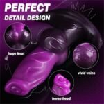 Fantasy Monster Inflatable Butt Plug, Knot Huge Anal Inflatable Dildo Silicone Wearable Butt Plug with Safe T-Base - Image 2