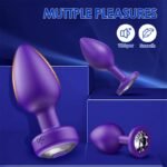 Hotsvibe 10 Vibrations Butt Plugs Anal Vibrator Purple Anal Plug Prostate Massager for Adults with Remote Control - Image 4