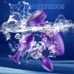 Hotsvibe 10 Vibrations Butt Plugs Anal Vibrator Purple Anal Plug Prostate Massager for Adults with Remote Control - Image 7