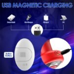 Hotsvibe 10 Vibrations Red Anal Plug Training Kit Vibrating Silicone Butt Plugs with Remote Control - Image 6