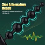 Hotsvibe 14.2 Inch Long Vibrating Anal Beads Male Sex Toy with 10 Vibrations Large Flexible Silicone Anal Plug - Image 3