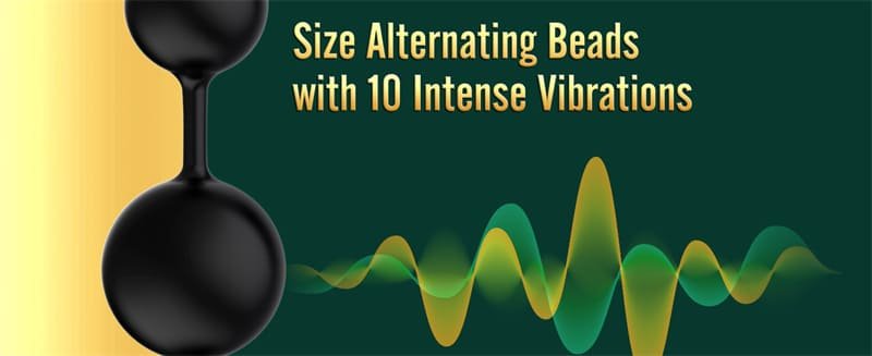 Hotsvibe 14.2 Inch Long Vibrating Anal Beads Male Sex Toy with 10 Vibrations Large Flexible Silicone Anal Plug 9