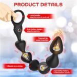 Hotsvibe 14.4 Inch Ultra-Soft Liquid Silicone Vibrating Anal Beads with 10 Vibrations Long & Flexible Vibrating Butt Plug - Image 5