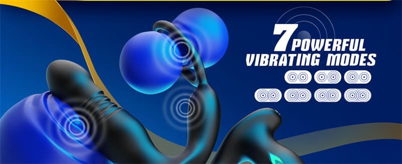 Hotsvibe 7 Vibrations Prostate Massager Anal Vibrator with Remote Control P Spot Massager Anal Sex Toys