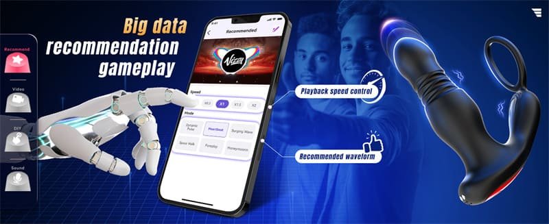 Hotsvibe 7 Vibrations Prostate Massager Anal Vibrator with Remote Control P Spot Massager Anal Sex Toys