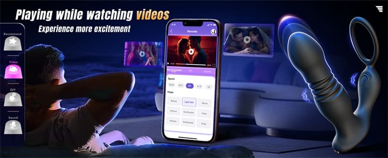 Hotsvibe 7 Vibrations Prostate Massager Anal Vibrator with Remote Control P Spot Massager Anal Sex Toys