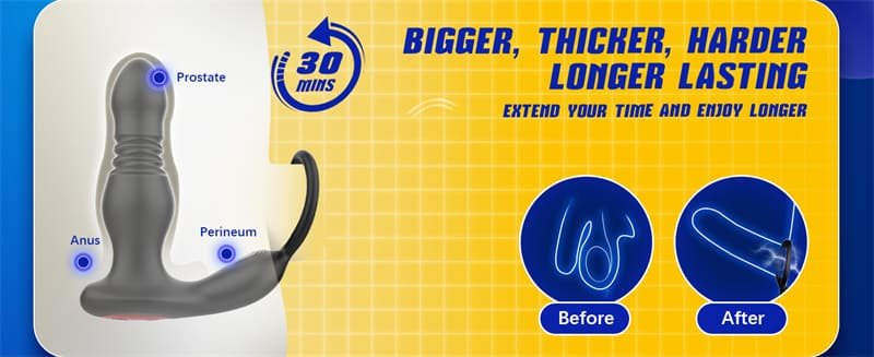 Hotsvibe 7 Vibrations Prostate Massager Anal Vibrator with Remote Control P Spot Massager Anal Sex Toys