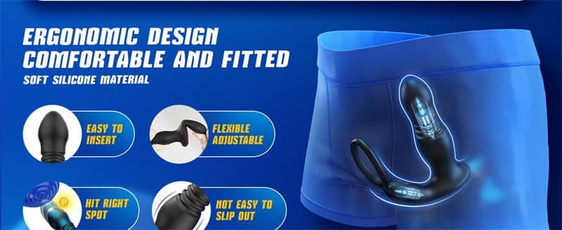 Hotsvibe 7 Vibrations Prostate Massager Anal Vibrator with Remote Control P Spot Massager Anal Sex Toys