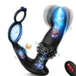 Hotsvibe 7 Vibrations Prostate Massager with Cock Ring Anal Sex Toys Anal Vibrator with APP Remote Control