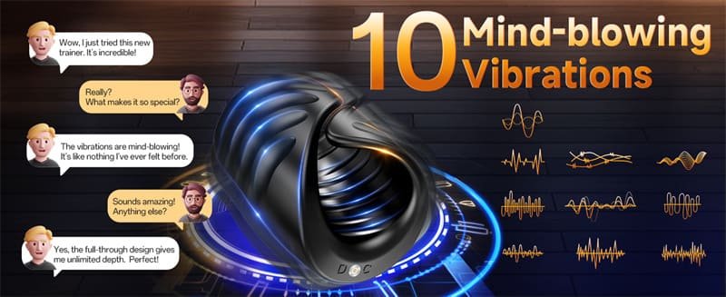 Hotsvibe 9 Powerful Vibration Male Masturbator Penis Training Vibrator with APP Control Strokers Glans Trainer 8