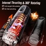Hotsvibe AI Sync Hands-Free Male Masturbator Stroker with 7 Thrusting & Rotating 7 Licking & Vibrating & One-Click Burst - Image 3