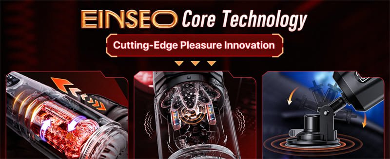 Hotsvibe AI Sync Hands-Free Male Masturbator Stroker with 7 Thrusting & Rotating 7 Licking & Vibrating & One-Click Burst