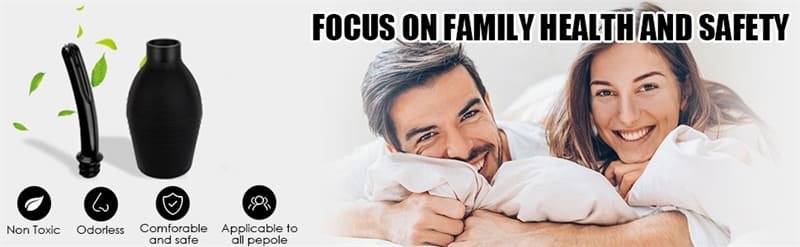 Hotsvibe Anal Douche for Men Women Black Enema Bulb Superior Materials Douche 6