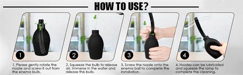 Hotsvibe Anal Douche for Men Women Black Enema Bulb Superior Materials Douche 3 Hotsvibe Anal Douche for Men Women Black Enema Bulb Superior Materials Douche 8