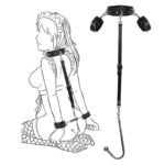 Hotsvibe Anal Hook Sex Bondage Restraints Kit with Handcuffs Neck Collar Wrist Cuffs SM Adult Sex Game Play - Image 4