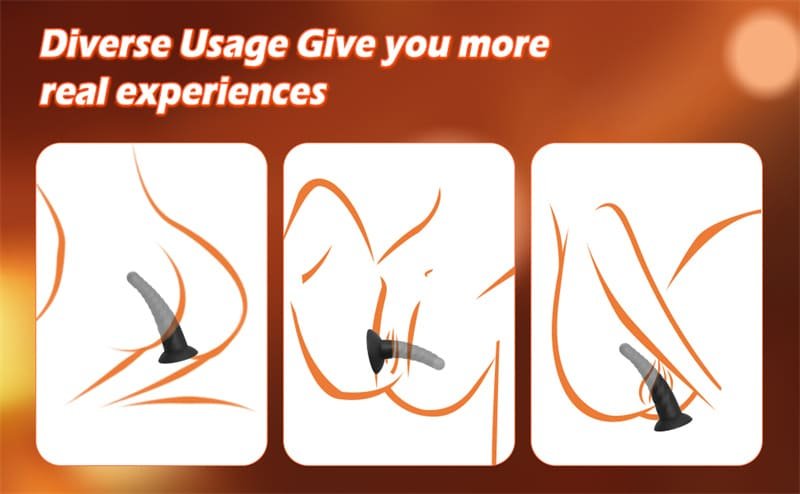 Hotsvibe Anal Plug Pack of 3 Anal Toys Silicone Butt Plug for Beginners Advanced Players Anal Trainer with Suction Base