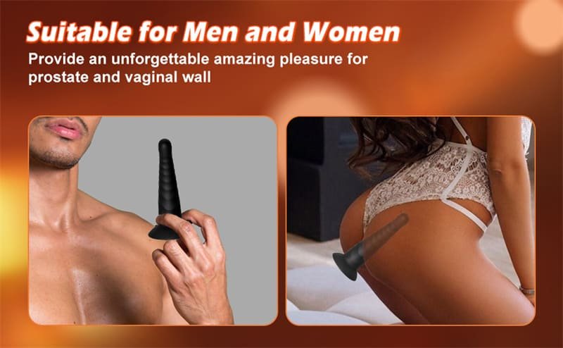 Hotsvibe Anal Plug Pack of 3 Anal Toys Silicone Butt Plug for Beginners Advanced Players Anal Trainer with Suction Base