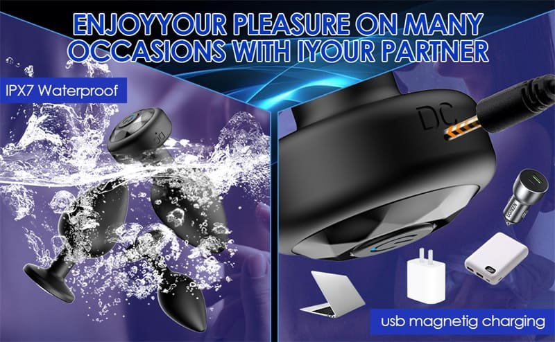 Hotsvibe Anal Plug Sex Toys Vibrator with 10 Vibration Modes Black Anal Plug for Adults with Remote Control 11